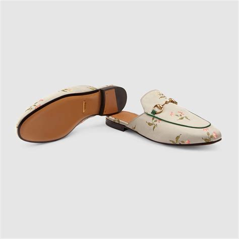 gucci princetown floral mules|Gucci mules on heel.